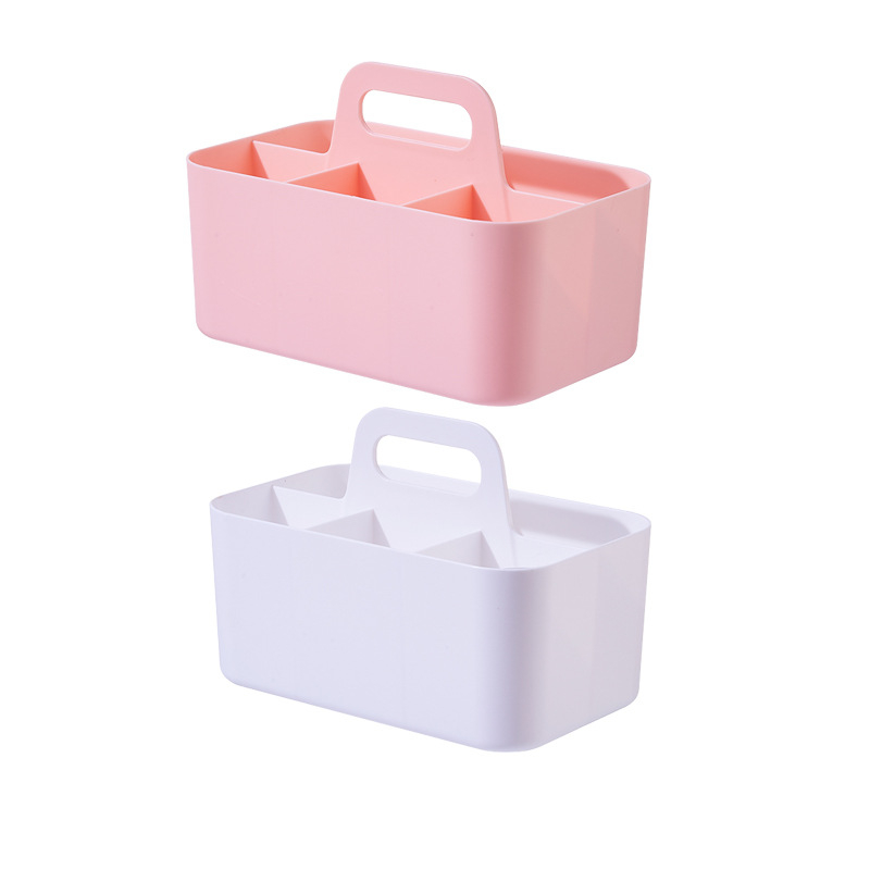 Pildspalvu un markeru uzglabāšanas kaste, 5 nodalījumi, plastmasa, kvadrātiska forma, logotipa drukāšana pieejama