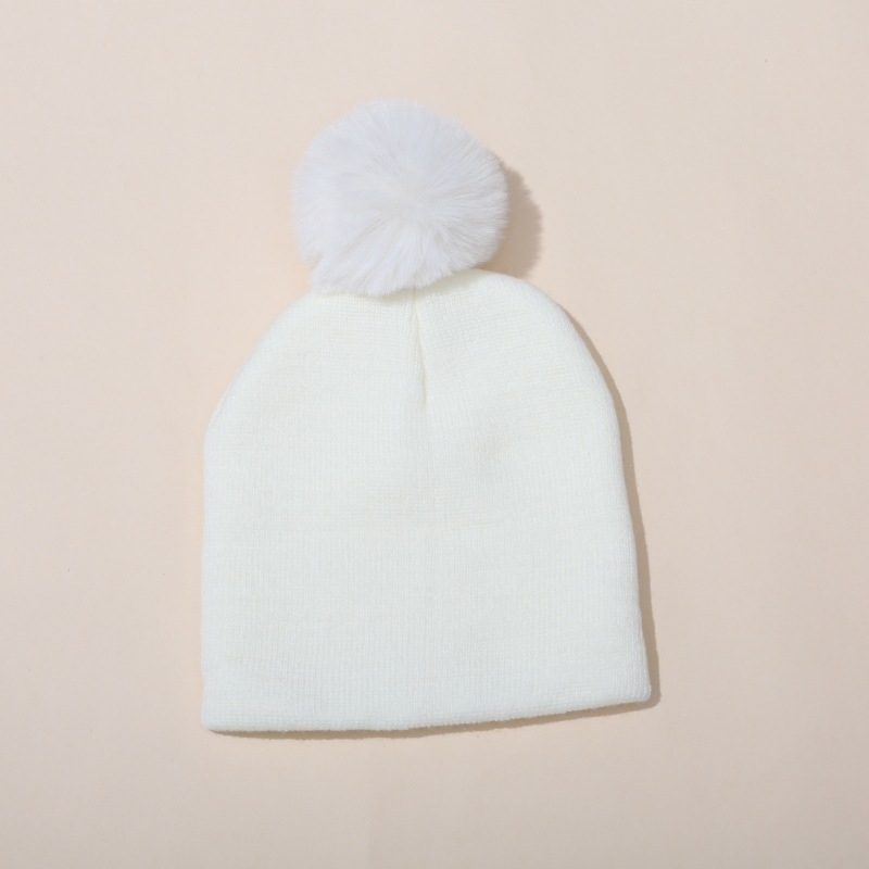 Téli gyerek pulóver sapka báránygyapjából, kupola alakú csúccsal és szegéllyel, 6–12 hónapos és 1–2 éves korosztálynak