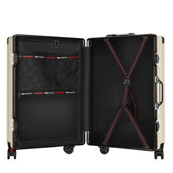 Bagaj de mână cu cadru din aluminiu și roți universale, carcasă ABS/PC, impermeabil și rezistent la uzură, încuietoare cu cod