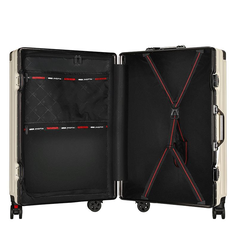 Bagaj de mână cu cadru din aluminiu și roți universale, carcasă ABS/PC, impermeabil și rezistent la uzură, încuietoare cu cod