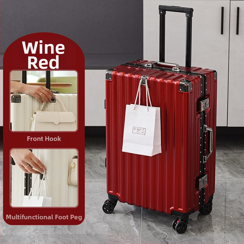 Bagaj de mână cu cadru din aluminiu și roți universale, carcasă ABS/PC, impermeabil și rezistent la uzură, încuietoare cu cod