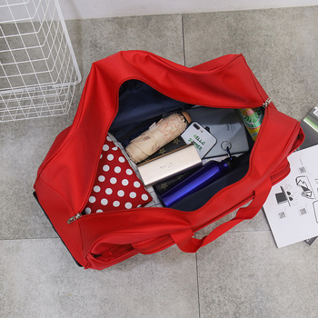 Τσάντα ταξιδιού με ρόδες 36-55 λίτρων, Oxford ύφασμα, αδιάβροχη και ανθεκτική, unisex, αστικός μινιμαλισμός