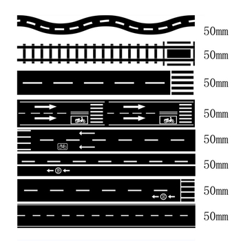 Ταινία δρόμου και σιδηροδρομικού τρένου για DIY; κόλλα με βάση το χαρτί; μη συναρμολογείται; κατάλληλη για ηλικίες 0–3 ετών; Κατηγορία 3C: Άλλα παιχνίδια κάτω των 14 ετών