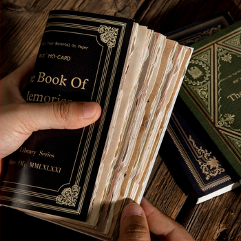 Mo Mo Υλικό Χαρτιού – Loft Library σειρά Διακοσμητικό Χαρτί για σελίδες βιβλίου με ρετρό αποτύπωμα, 8 στυλ, ορθογώνιο, χωρίς κόλληση, Μοντέλο: Αυτό το υλικό