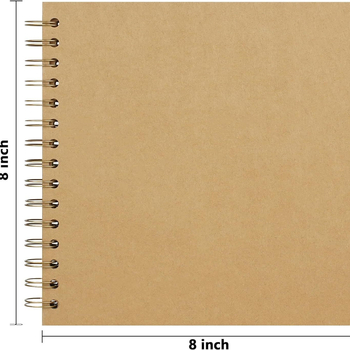 Σκραπμουκ από Kraft χαρτί με φύλλα σε χαλαρή δέση, χειροποίητο λεύκωμα γάμου για αναμνήσεις, 1–50 σελίδες, χαρτί 100 g