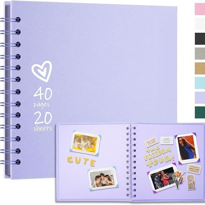 Σκραπμουκ από Kraft χαρτί με φύλλα σε χαλαρή δέση, χειροποίητο λεύκωμα γάμου για αναμνήσεις, 1–50 σελίδες, χαρτί 100 g