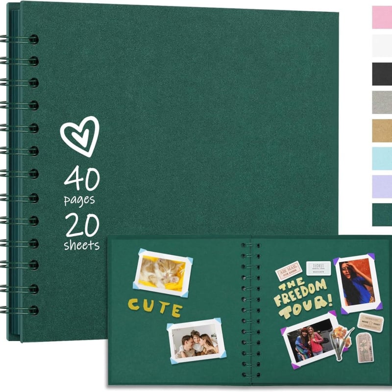 Σκραπμουκ από Kraft χαρτί με φύλλα σε χαλαρή δέση, χειροποίητο λεύκωμα γάμου για αναμνήσεις, 1–50 σελίδες, χαρτί 100 g