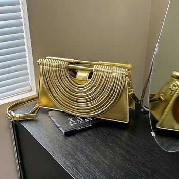 Crossbody torbica od PU kože, gradski jednostavni stil, horizontalni kvadratni oblik, magnetska kopča, džep za telefon