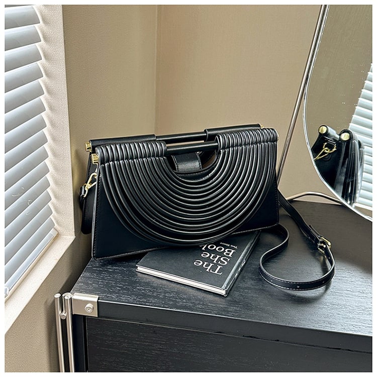Crossbody torbica od PU kože, gradski jednostavni stil, horizontalni kvadratni oblik, magnetska kopča, džep za telefon