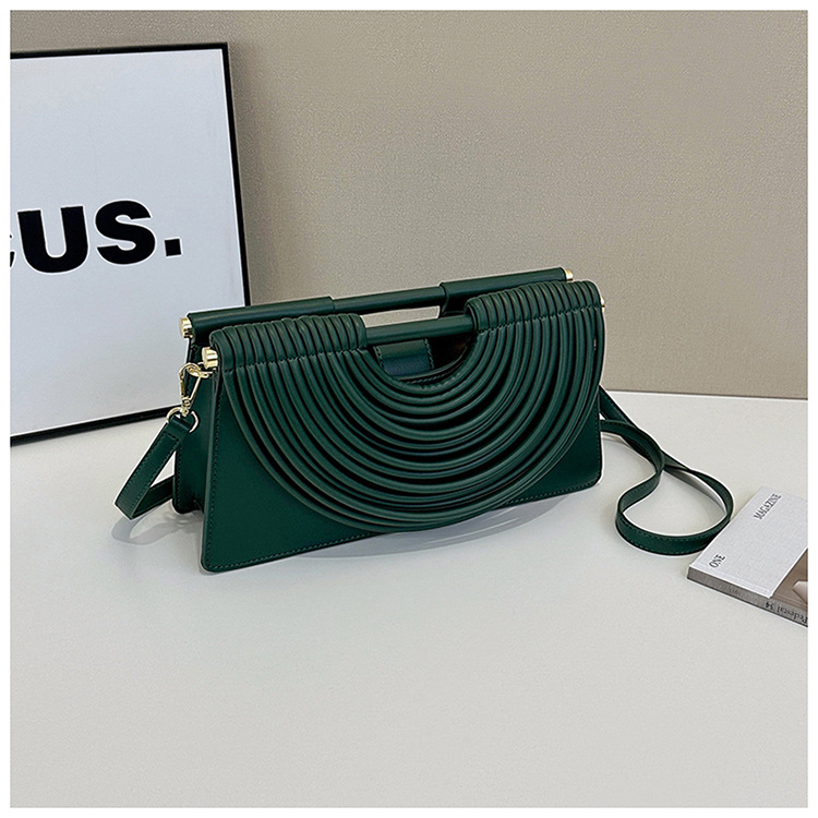 Crossbody torbica od PU kože, gradski jednostavni stil, horizontalni kvadratni oblik, magnetska kopča, džep za telefon