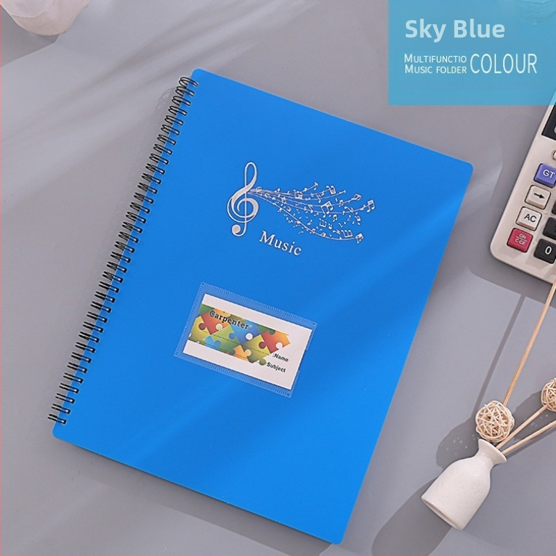 Фолдер за нотни партитури с джоб за вмъкване и клип — за ученици — Марка: Друга; Не е подарък; IP не е разрешено