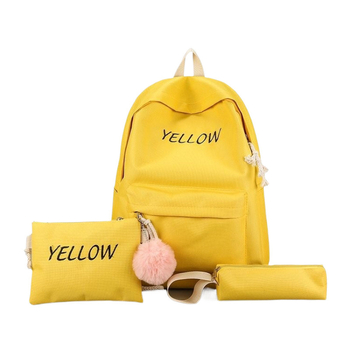 Σακίδιο σχολικό σε κορεατικό στυλ, unisex, κάτω από 20 L, πολυεστέρας, αντικραδασμικό, καμπύλος ιμάντας ώμου, σχέδιο γράμματα