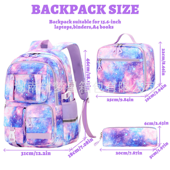 Училищна раница с аниме мотив (Материал: Oxford плат; Дизайн: аниме мотив; Презрамки с въздушна подпора; Модел: 9265)