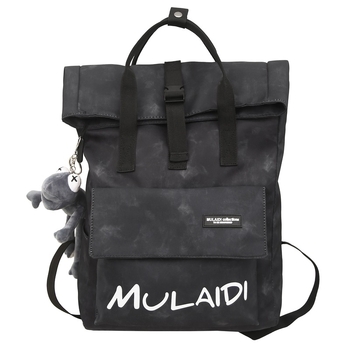 Σχολική τσάντα σε στυλ δρόμου, από νάιλον, πολυεστερική επένδυση, κλείσιμο με φερμουάρ, εσωτερική θήκη για φορητό, εσωτερικό διαχωριστικό, κατάλληλη για σχολείο.