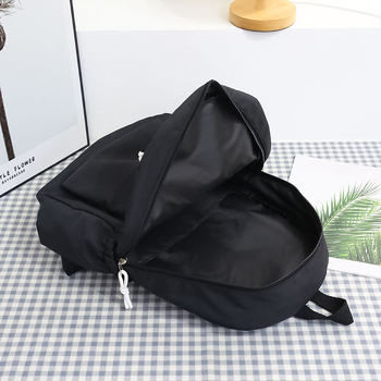 Νάιλον μονόχρωμο σακίδιο με ιμάντες αερομαξιλαρίων για μαθητές γυμνασίου, ανθεκτικό στη φθορά