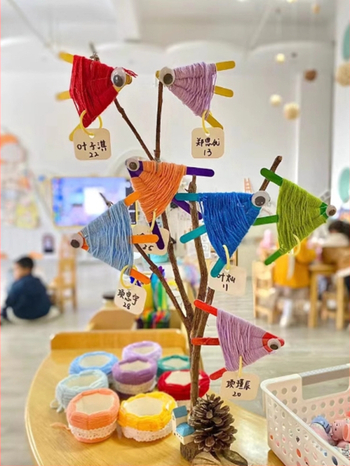 Χειροποίητο κρεμαστό μάνταλα για γωνιά τέχνης νηπιαγωγείου — διδακτικό παιχνίδι, στυλ φρέσκο και γλυκό, κυκλοφόρησε το χειμώνα του 2024