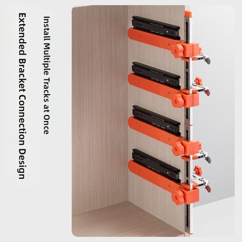 Инструмент за водачи на чекмеджета — бързо позициониране, пробиване и монтаж, регулируемо свързване, Taozao