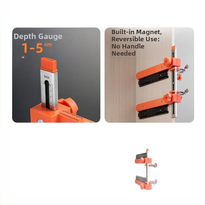 Инструмент за водачи на чекмеджета — бързо позициониране, пробиване и монтаж, регулируемо свързване, Taozao