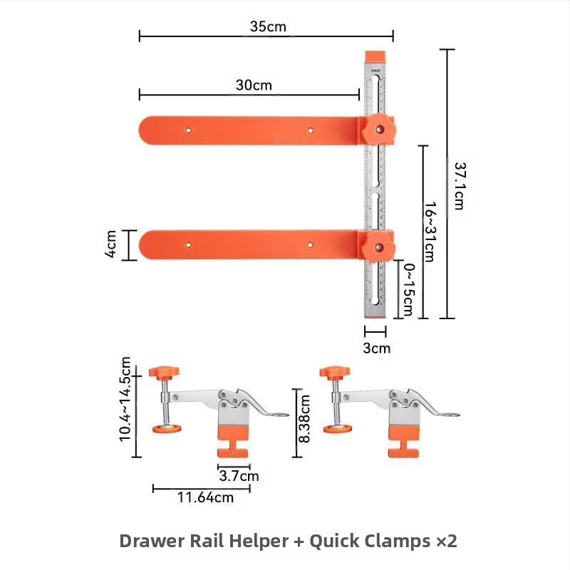 Stalčiaus bėgių įrankis — greitas išdėstymas, gręžimas ir montavimas, reguliuojamas sujungimas, Taozao