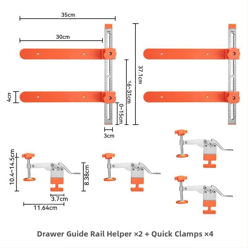 Stalčiaus bėgių įrankis — greitas išdėstymas, gręžimas ir montavimas, reguliuojamas sujungimas, Taozao