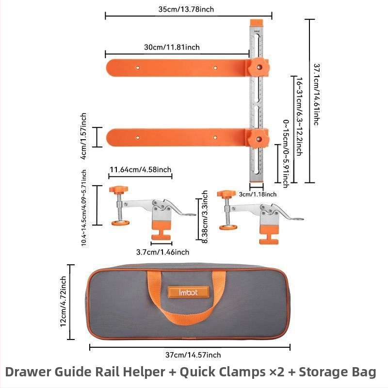 Stalčiaus bėgių įrankis — greitas išdėstymas, gręžimas ir montavimas, reguliuojamas sujungimas, Taozao