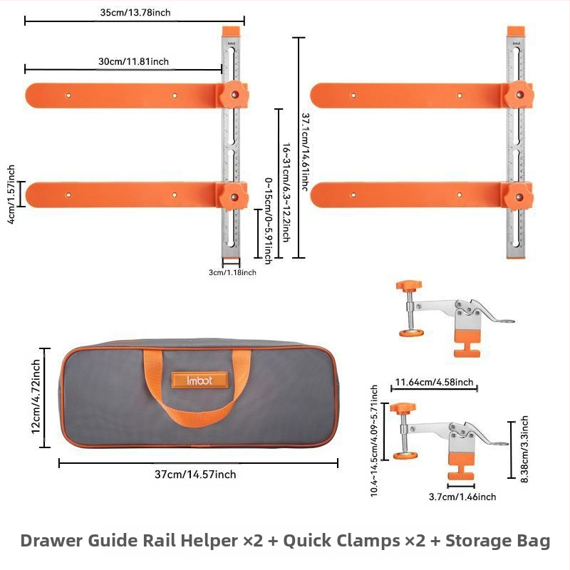 Stalčiaus bėgių įrankis — greitas išdėstymas, gręžimas ir montavimas, reguliuojamas sujungimas, Taozao