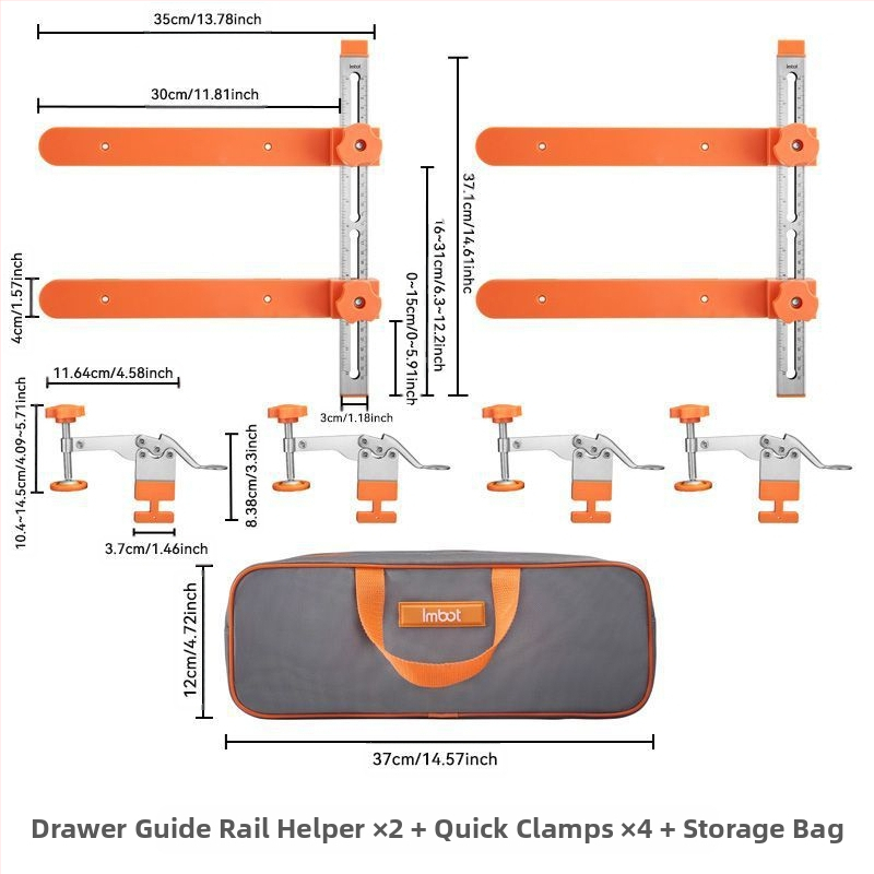 Stalčiaus bėgių įrankis — greitas išdėstymas, gręžimas ir montavimas, reguliuojamas sujungimas, Taozao