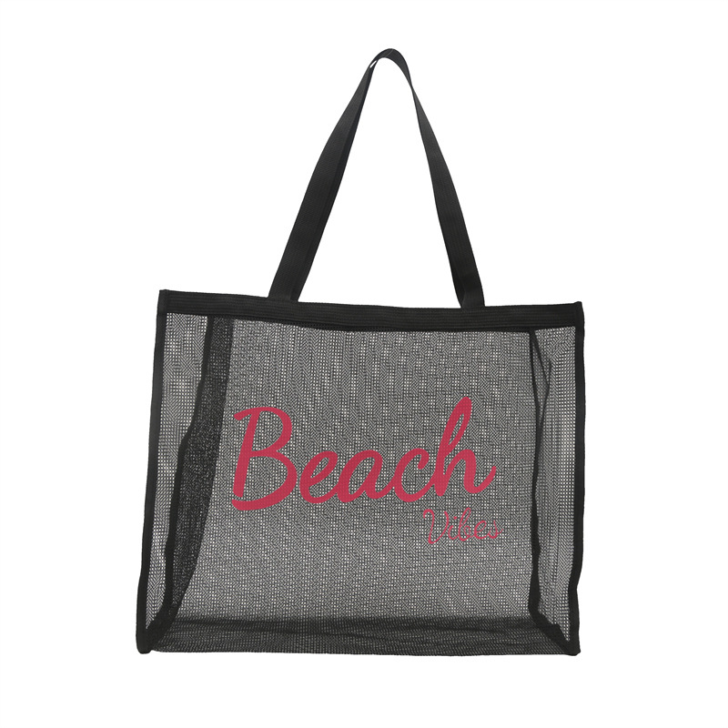 Нейлонова tote торба с джоб за телефон, хоризонтална квадратна форма и двойни презрамки