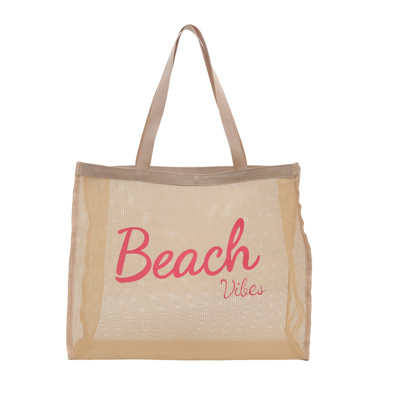 Нейлонова tote торба с джоб за телефон, хоризонтална квадратна форма и двойни презрамки