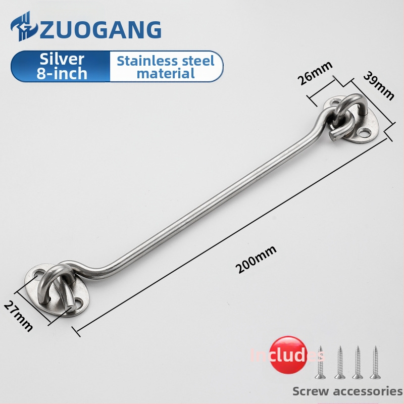 Rozsdamentes acél Wind Hook ajtó- és ablakokhoz — Márka Left Steel, Modell Wind Hook, modern minimalist hardver-kiegészítő