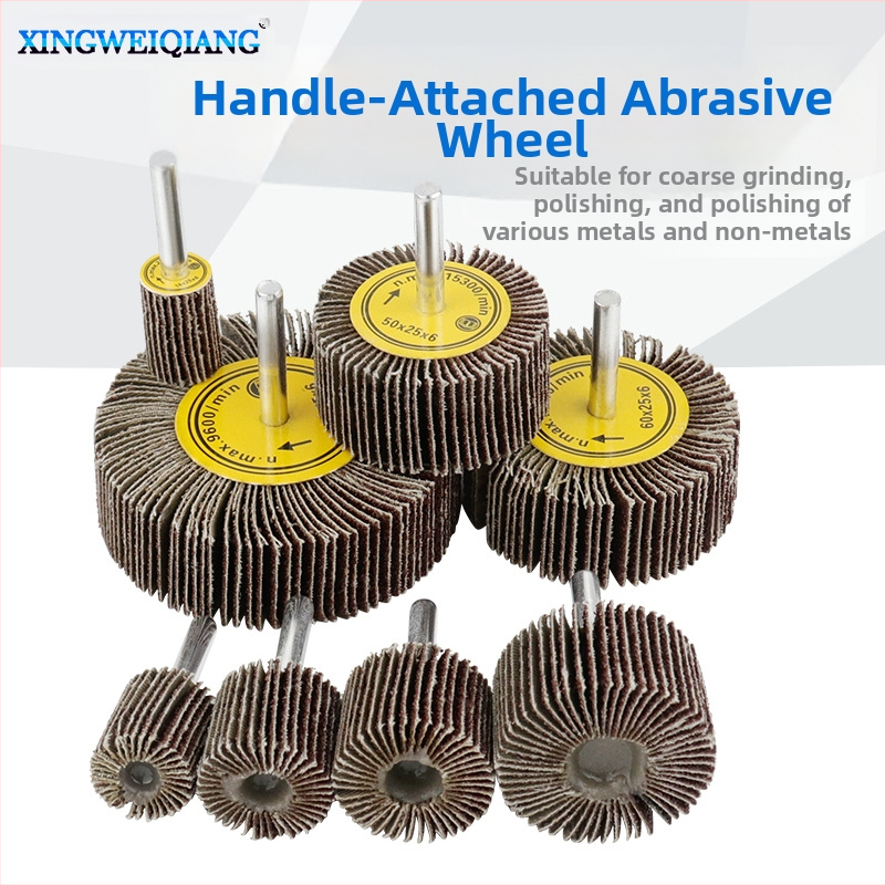 Xingweichang Metāla smilšu auduma ritenis ar rokturi koksnes pulēšanai, metāla slīpēšanas ritenis, modelis 202103081548