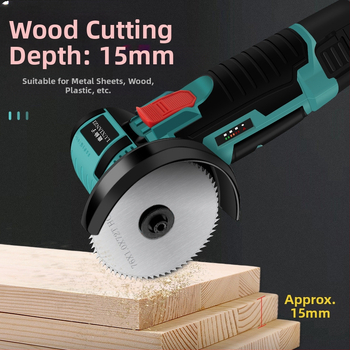 Презареждащ се електрически ъглов шлайф за полиране, шлифоване и рязане – ръчен, преносим, 188 V