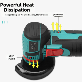 Презареждащ се електрически ъглов шлайф за полиране, шлифоване и рязане – ръчен, преносим, 188 V