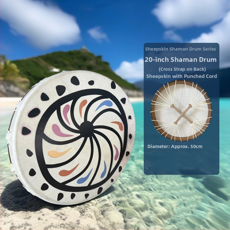 Juhbőrös kéz-dob felnőtteknek — sámán stílusú terápiás ütőhangszer jóga és hanggyógyítás