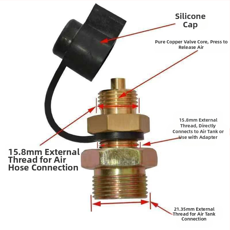 Съединител за въздушна система на ремарке и камион – поддържащ резервоар за въздух, входна тръба, тръбно съединение; Произход: Друг; Марка: Друг; Модел: Друг; Приложение: Строителство