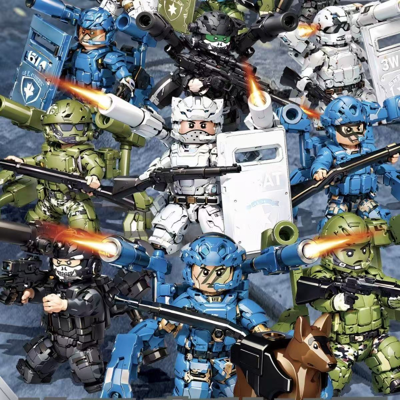 ABS plastiko mikro blokų rinkinys, 0–38 vnt., 0,05 kg, be elektros