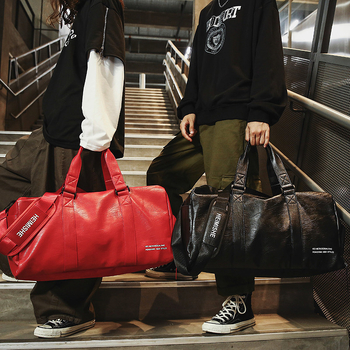 Τσάντα γυμναστικής PU, αδιάβροχη επίστρωση, έτοιμη για ταξίδια, στυλ δρόμου, unisex (Χωρητικότητα: 20-35 L; Υλικό: PU; Λειτουργία: Ανθεκτικό στη φθορά; Εσωτερική επένδυση: Πολυεστέρας; Στυλ: δρόμου)