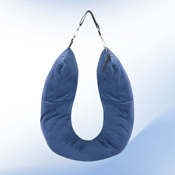 U formos kaklo kelioninis pagalvė su laikymo maišeliu, megztas audinys, aukštis 5.1–10 cm, svoris 0.55–1.0 kg, suaugusiems