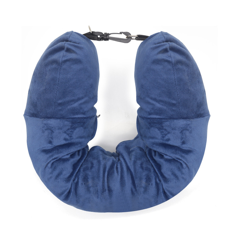 U formos kaklo kelioninis pagalvė su laikymo maišeliu, megztas audinys, aukštis 5.1–10 cm, svoris 0.55–1.0 kg, suaugusiems