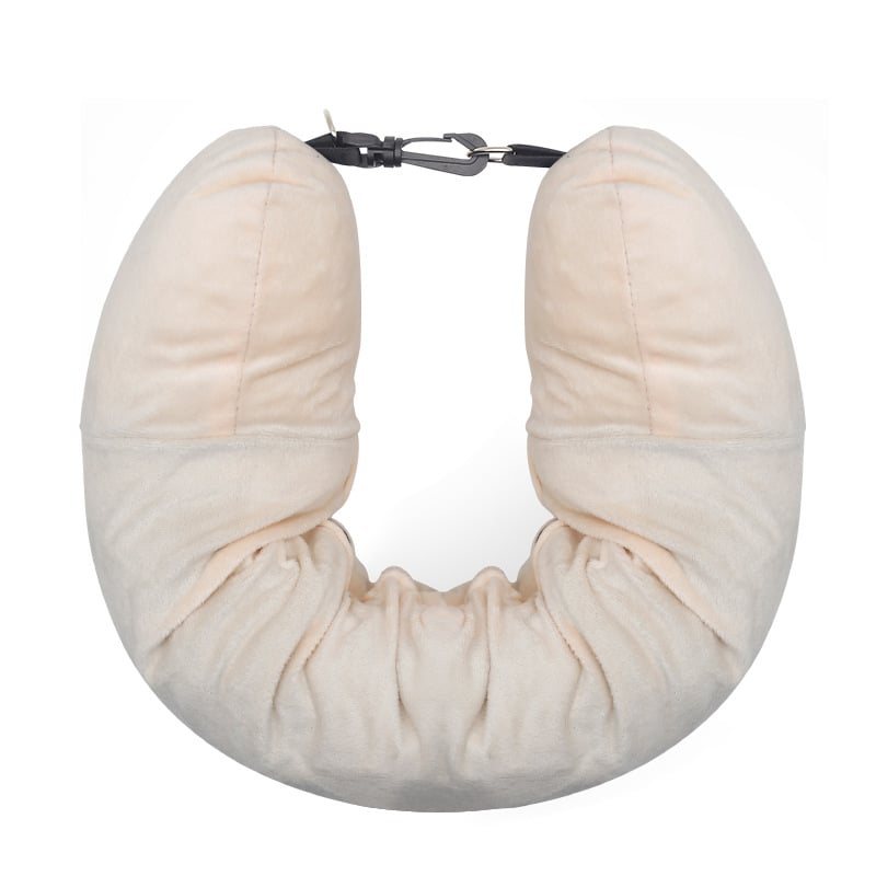 U formos kaklo kelioninis pagalvė su laikymo maišeliu, megztas audinys, aukštis 5.1–10 cm, svoris 0.55–1.0 kg, suaugusiems