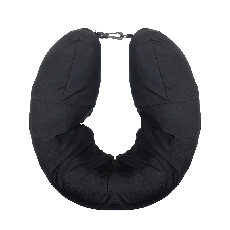 U formos kaklo kelioninis pagalvė su laikymo maišeliu, megztas audinys, aukštis 5.1–10 cm, svoris 0.55–1.0 kg, suaugusiems