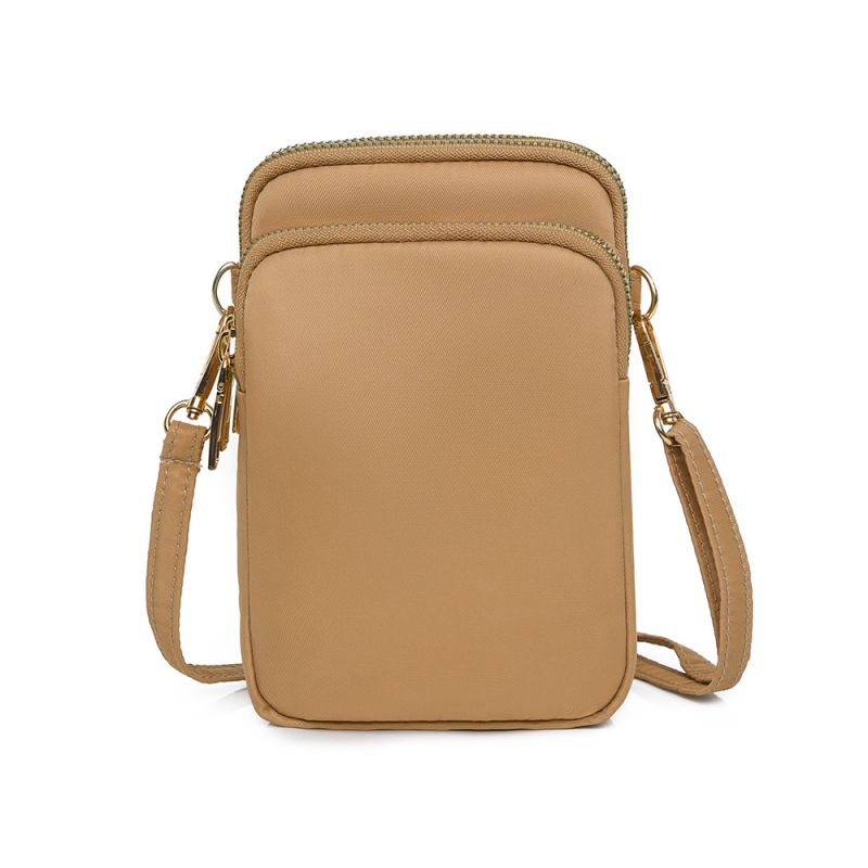 Geantă crossbody din Oxford, formă verticală pătrată, fermoar și buzunar intern pentru telefon