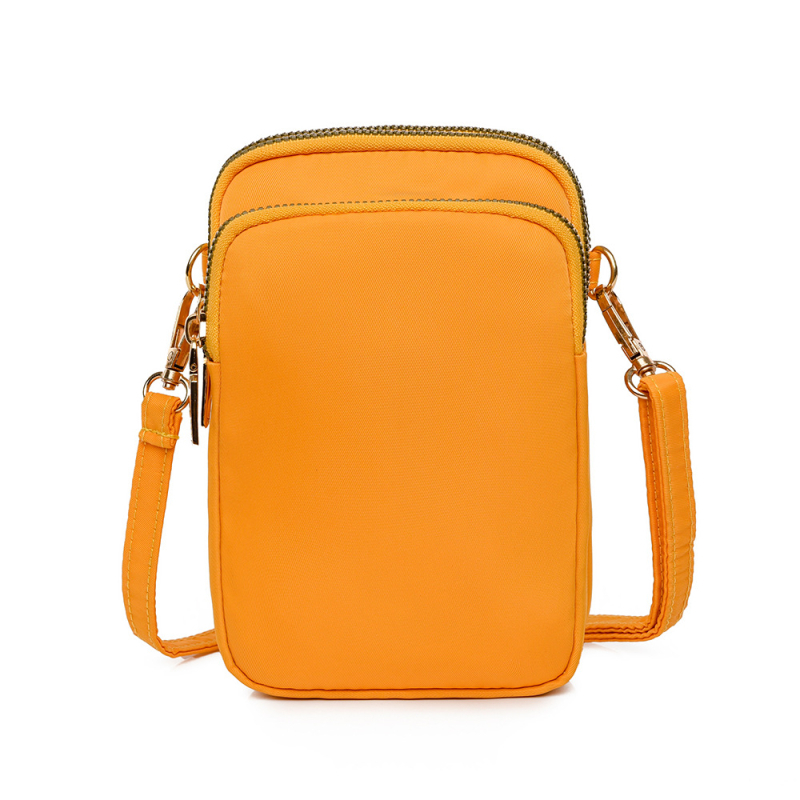 Geantă crossbody din Oxford, formă verticală pătrată, fermoar și buzunar intern pentru telefon