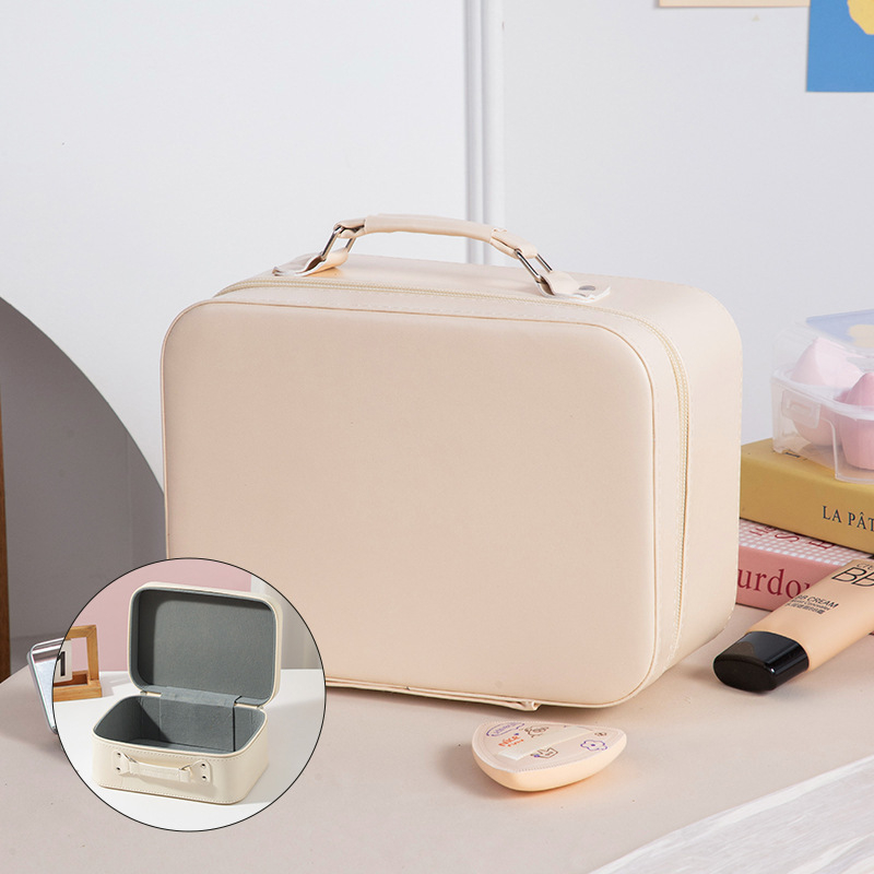 Tükrös kozmetikai táska, PU anyag, nagy kapacitású, hordozható, vízálló