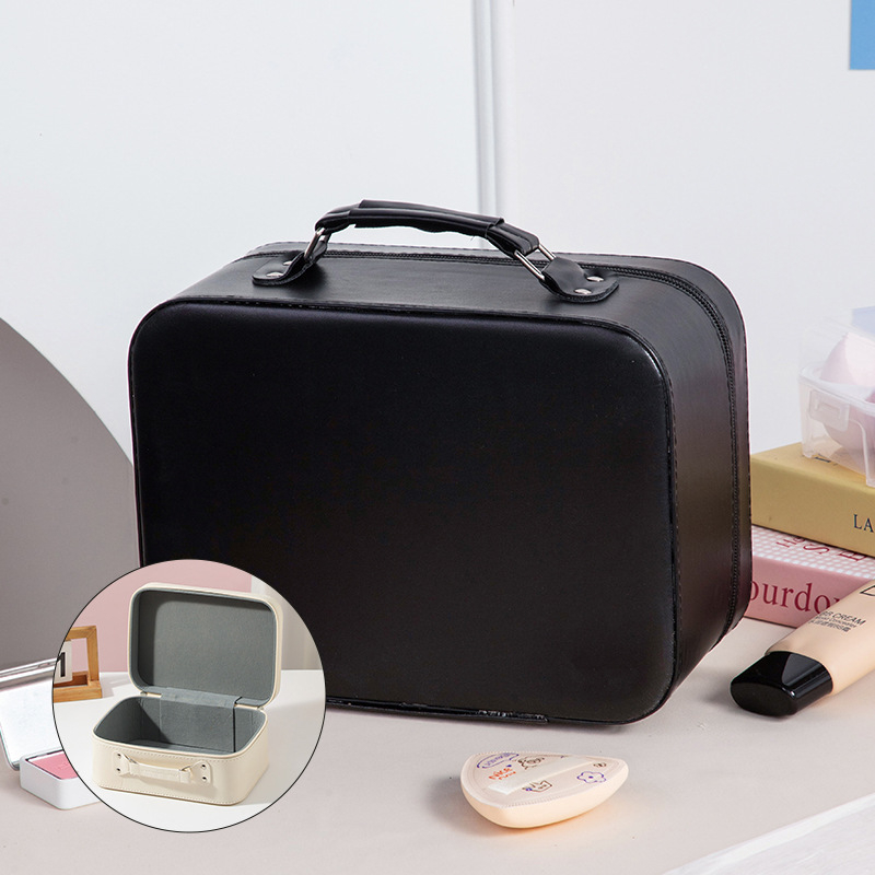 Tükrös kozmetikai táska, PU anyag, nagy kapacitású, hordozható, vízálló