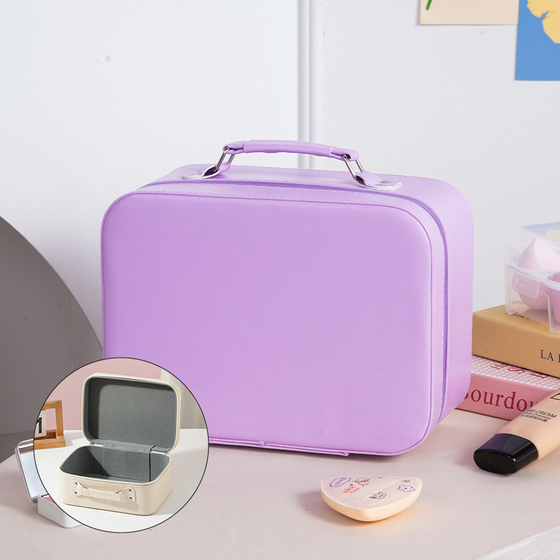 Tükrös kozmetikai táska, PU anyag, nagy kapacitású, hordozható, vízálló