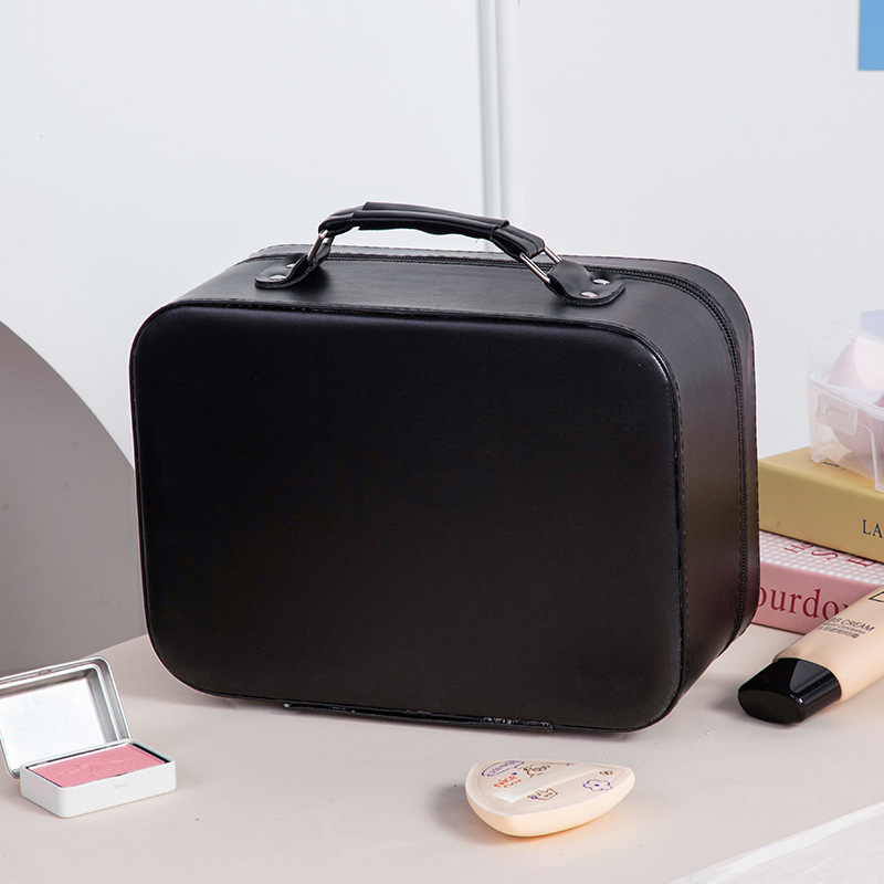 Tükrös kozmetikai táska, PU anyag, nagy kapacitású, hordozható, vízálló