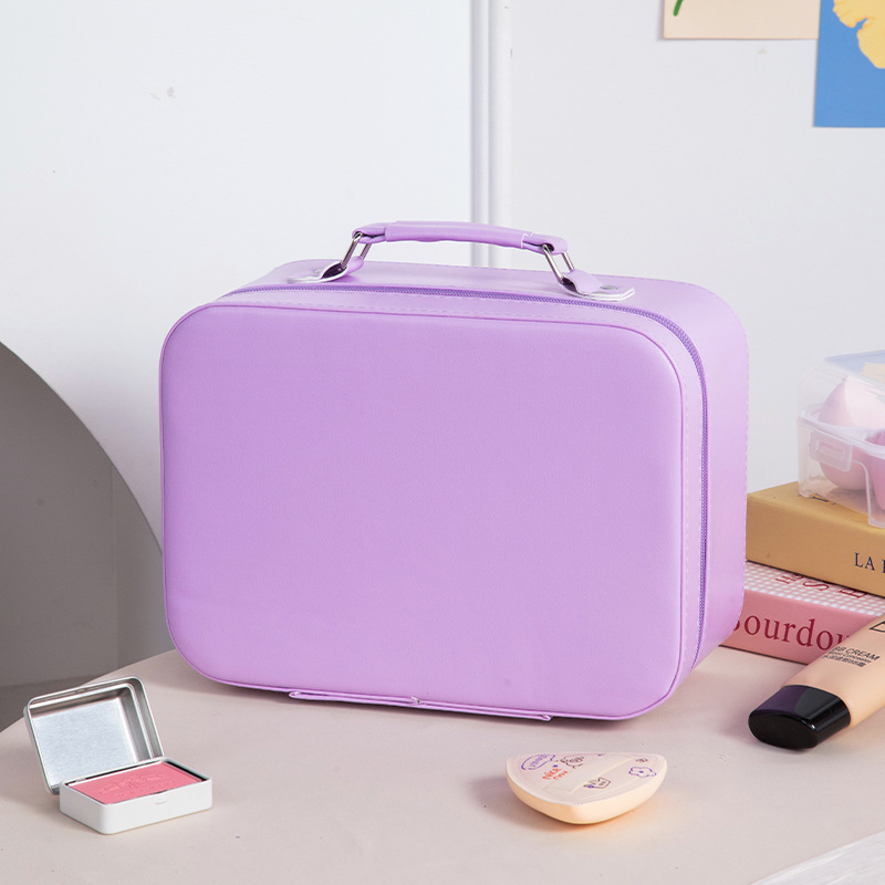 Tükrös kozmetikai táska, PU anyag, nagy kapacitású, hordozható, vízálló