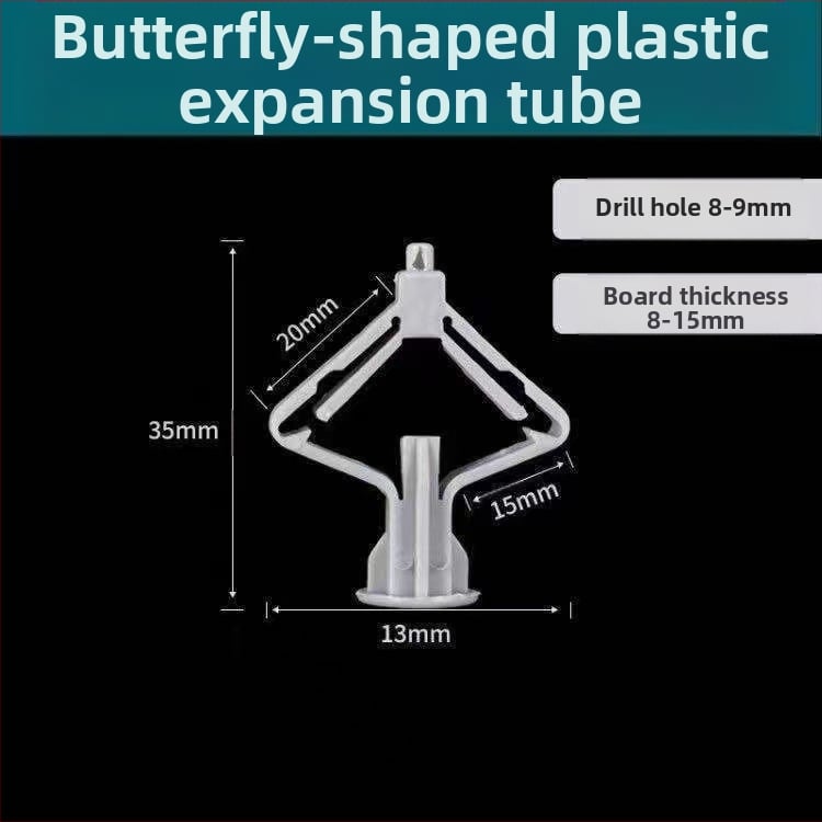 Найлонов пеперуден разширител за гипсокартон, разширителен винт