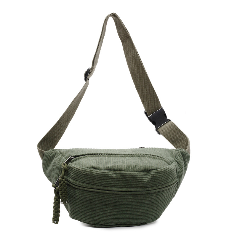 Женска през рамо чанта - уличен стил, плат, цип, вътрешен джоб за телефон, пролет 2025